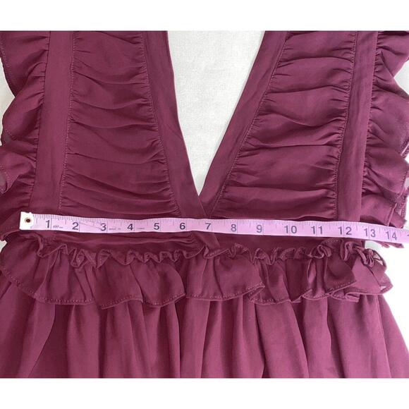 Storia Women's Ruffle Dress V-Neck Size Small - Picture 8 of 9